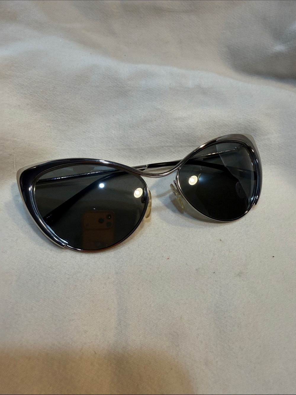 Tom Ford Nastasya 304 28G Silver Gradient Mirror Sunglasses
